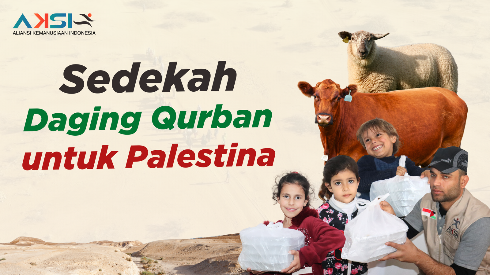 Desain Website Program Sedekah Daging Qurban untuk Palestina